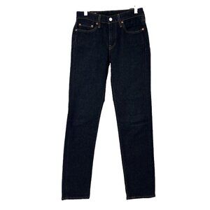 Levi's Premium Lot 511 Big E Nice‎ Dark Blue Denim Jeans Tag 28x32